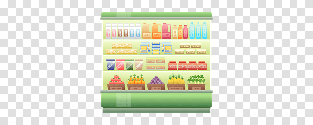 Supermarket Shelf Food, Word, Label Transparent Png