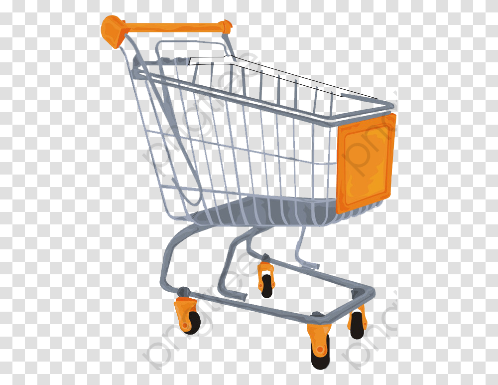 Supermarket Shopping Cart Shopping Cart Clipart Customer Shopping Cart, Crib, Furniture Transparent Png