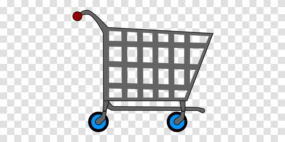 Supermarket Trolley Vector Drawing, Shopping Cart, Rug, Fence, Barricade Transparent Png