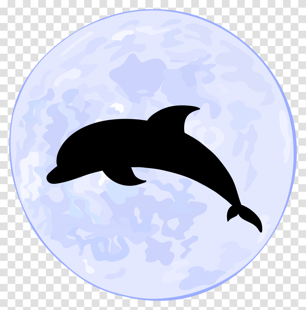 Supermoon Euclidean Vector Oceanic Dolphin Illustration Euclidean Vector, Animal, Mammal, Sea Life, Bird Transparent Png
