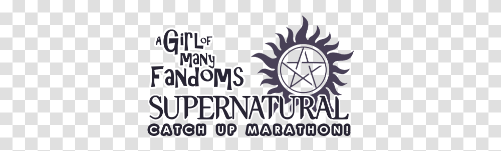 Supernatural Catch Up Marathon 6x15 Language, Symbol, Text, Logo, Trademark Transparent Png