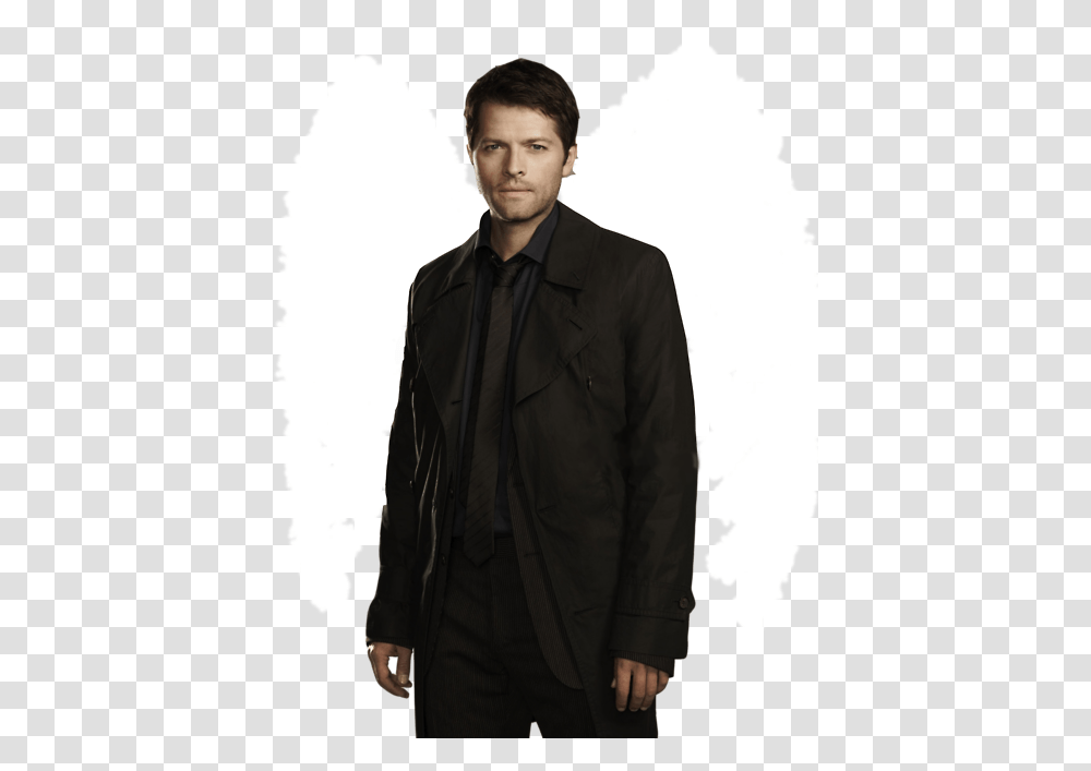 Supernatural Imagines Pickles Standing, Clothing, Apparel, Coat, Overcoat Transparent Png