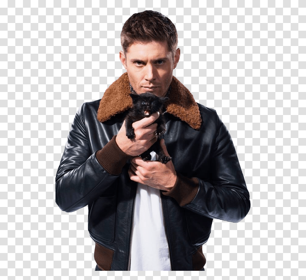 Supernatural Jensen Ackles Ew Halloween Sticker Photoshoot Jensen Ackles 2018, Jacket, Coat, Person Transparent Png