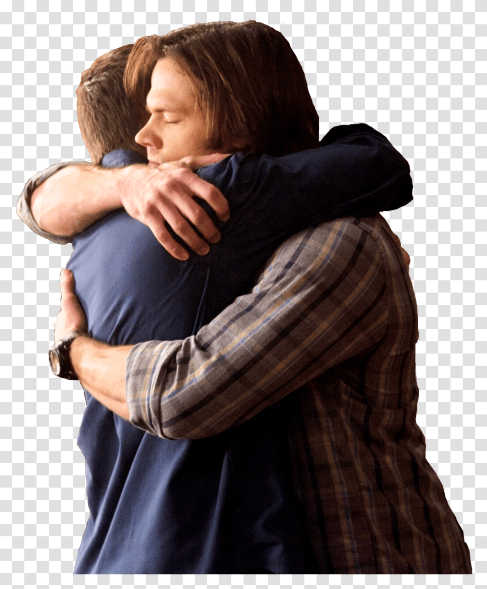 Supernatural Spn Spnfamily Samwinchester Deanwinchester Dean And Sam Winchester Hugging, Person, Human Transparent Png