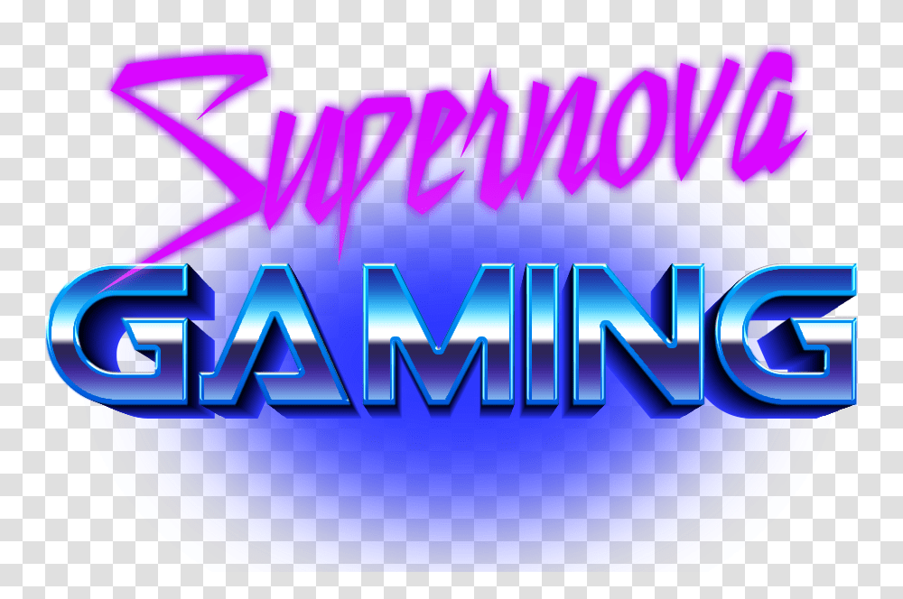 Supernova Gaming, Word, Purple, Lighting Transparent Png