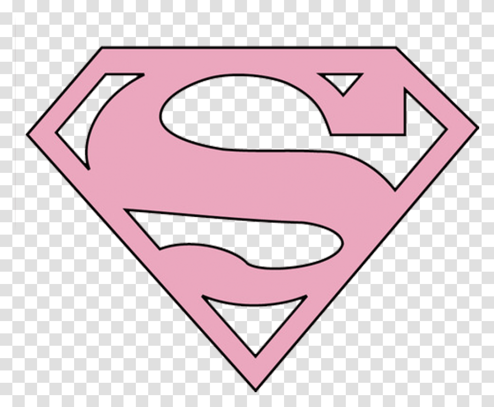 Superpink Supergirl Superman Tumblrpng Tumblr Pink Superman Logo, Label, Triangle Transparent Png