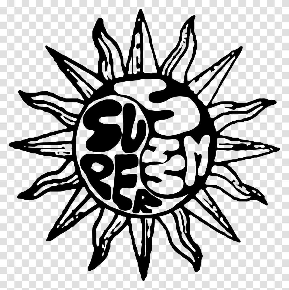 Supersism Sun Logo Illustration, Stencil, Spider, Invertebrate Transparent Png