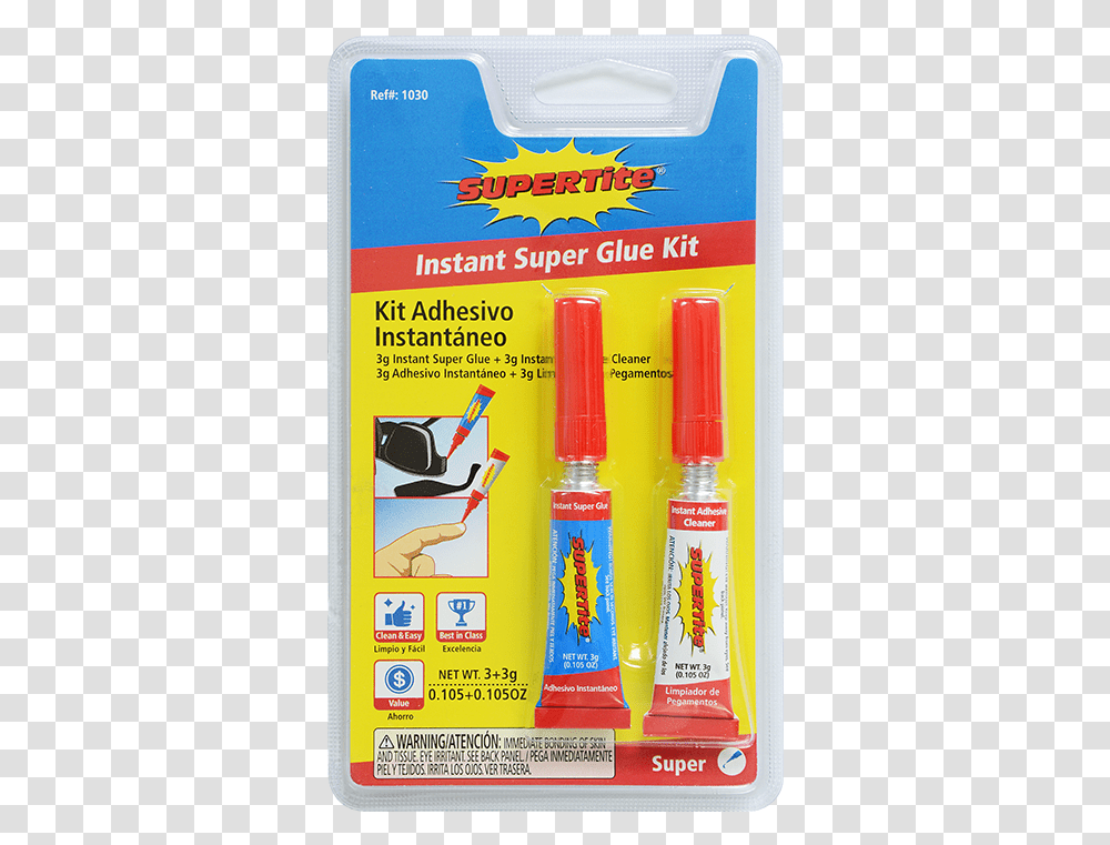 Supertite Glue Kit Instant Glue 3g Adhesive Cleaner, Tool, Brush, Toothbrush Transparent Png