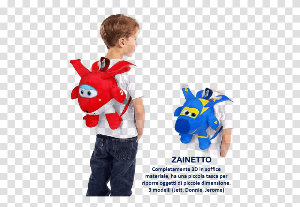 Superwings Zainetto 3d Peluche, Person, Poster, Advertisement, Flyer Transparent Png