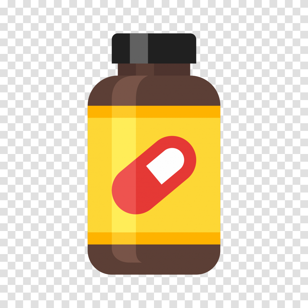 Supplement Bottle Icon, Capsule, Pill, Medication, First Aid Transparent Png
