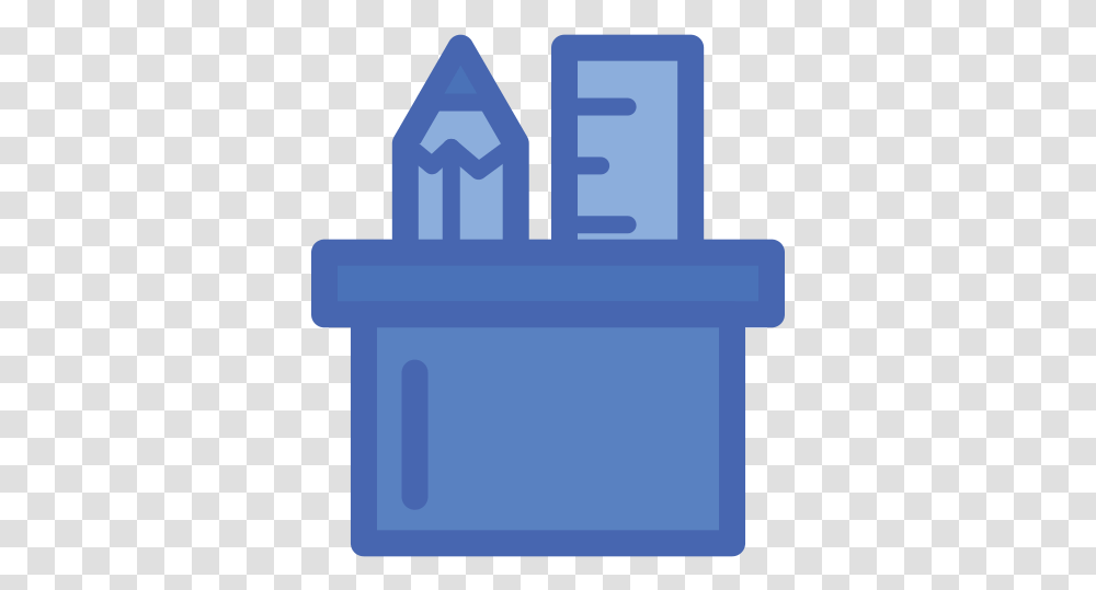 Supplies Pencil Ruler Free Icon Of 100 Line Icons Cone Suprimentos, Architecture, Building, Mailbox, Pillar Transparent Png