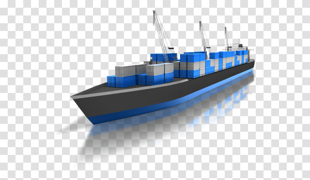 Supply Chain Ship, Barge, Watercraft, Boat, Vehicle Transparent Png