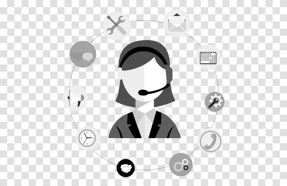 Support Icon Customer Service, Juggling, Crowd, Stencil Transparent Png