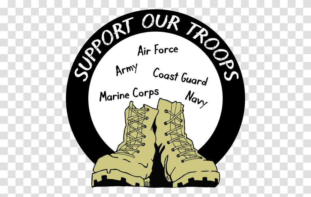 Support Our Troops Boots, Apparel, Footwear, Poster Transparent Png