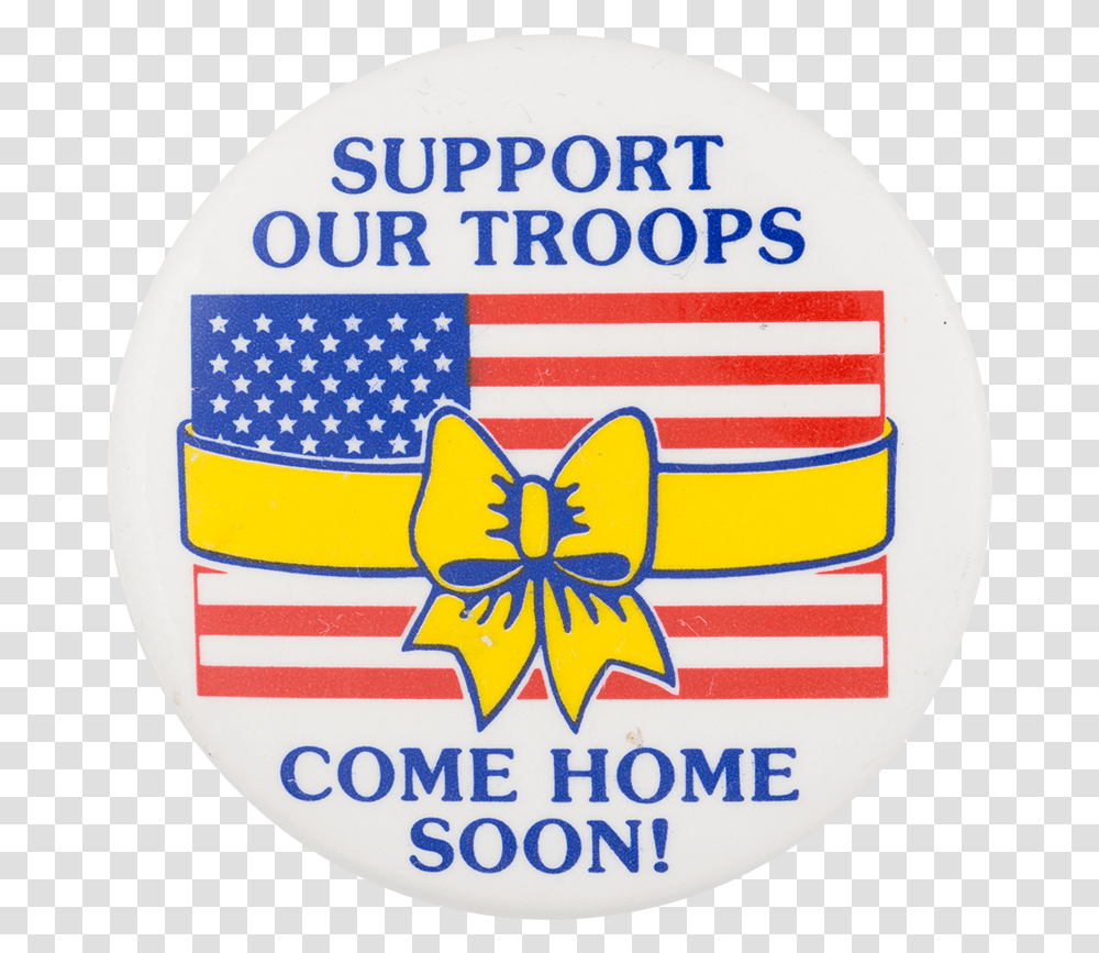 Support Our Troops Cause Button Museum Circle, Logo, Trademark, Badge Transparent Png