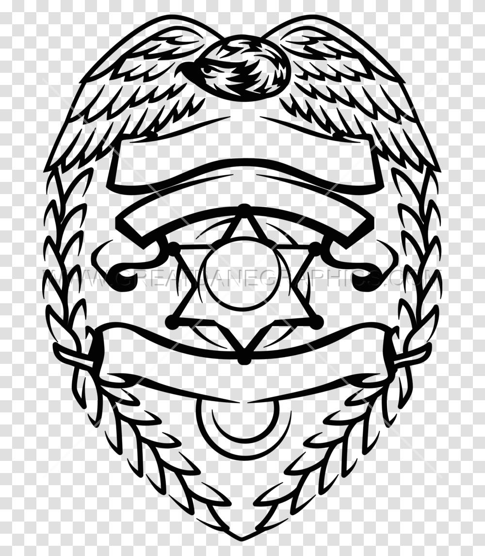 Support Police Badge Production Ready Artwork For T Shirt Printing, Pattern, Ornament Transparent Png