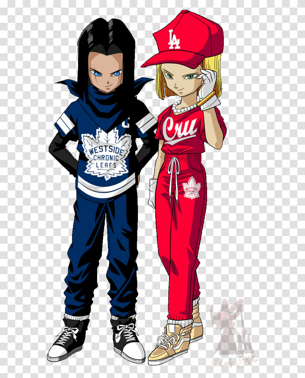 Supreme Android 17 And, Person, Hat, Shoe Transparent Png