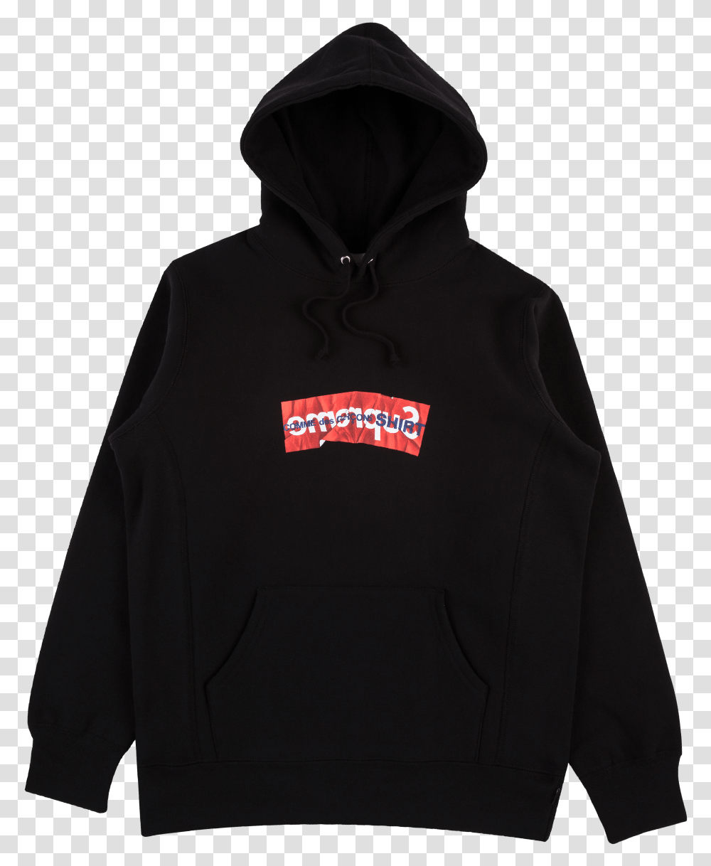 Supreme Black Colour Jacket, Apparel, Hoodie, Sweatshirt Transparent Png