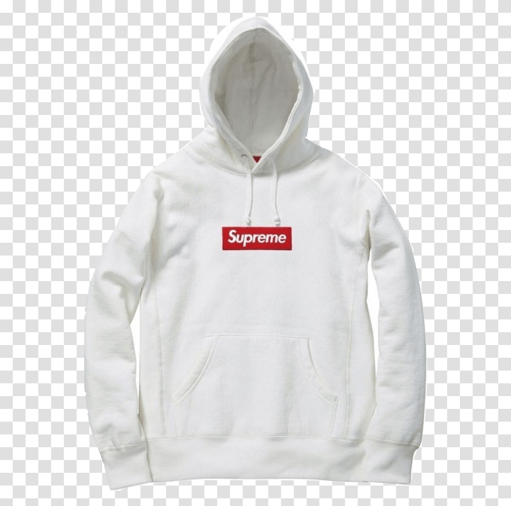 Supreme Box Logo Hooded Sweatshirt Fw11 White New Supreme Box Logo 2019, Clothing, Apparel, Sweater, Hoodie Transparent Png