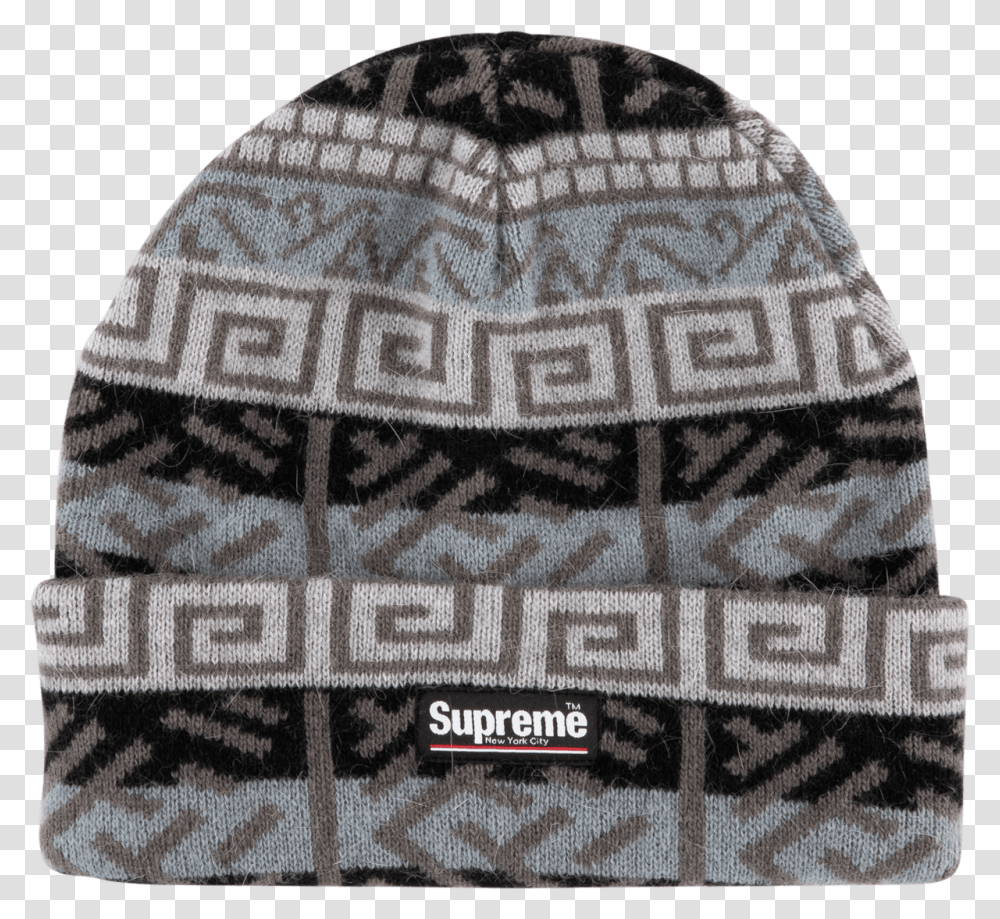 Supreme Brushed Pattern Beanie Fw Beanie, Apparel, Cap, Hat Transparent Png