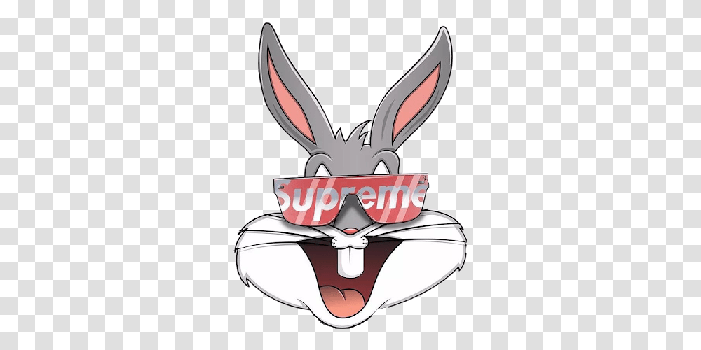 Supreme Bugsbunny, Label, Sunglasses, Accessories Transparent Png