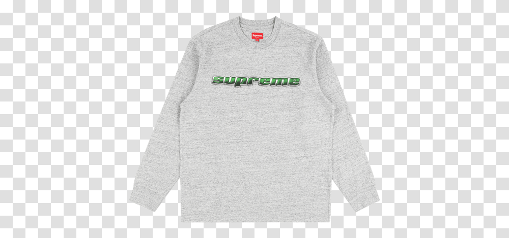Supreme Chrome Logo Ls Top, Sleeve, Clothing, Apparel, Long Sleeve Transparent Png