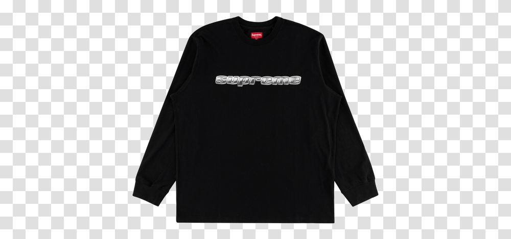 Supreme Chrome Logo Top 19, Sleeve, Clothing, Apparel, Long Sleeve Transparent Png