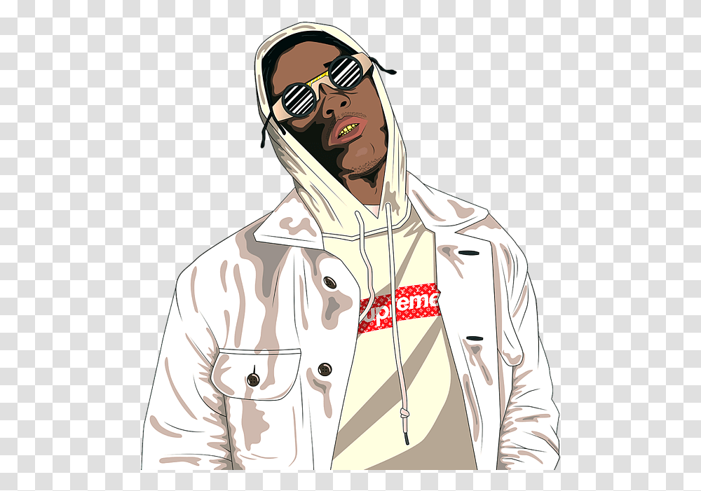 Supreme, Coat, Sweatshirt, Sweater Transparent Png