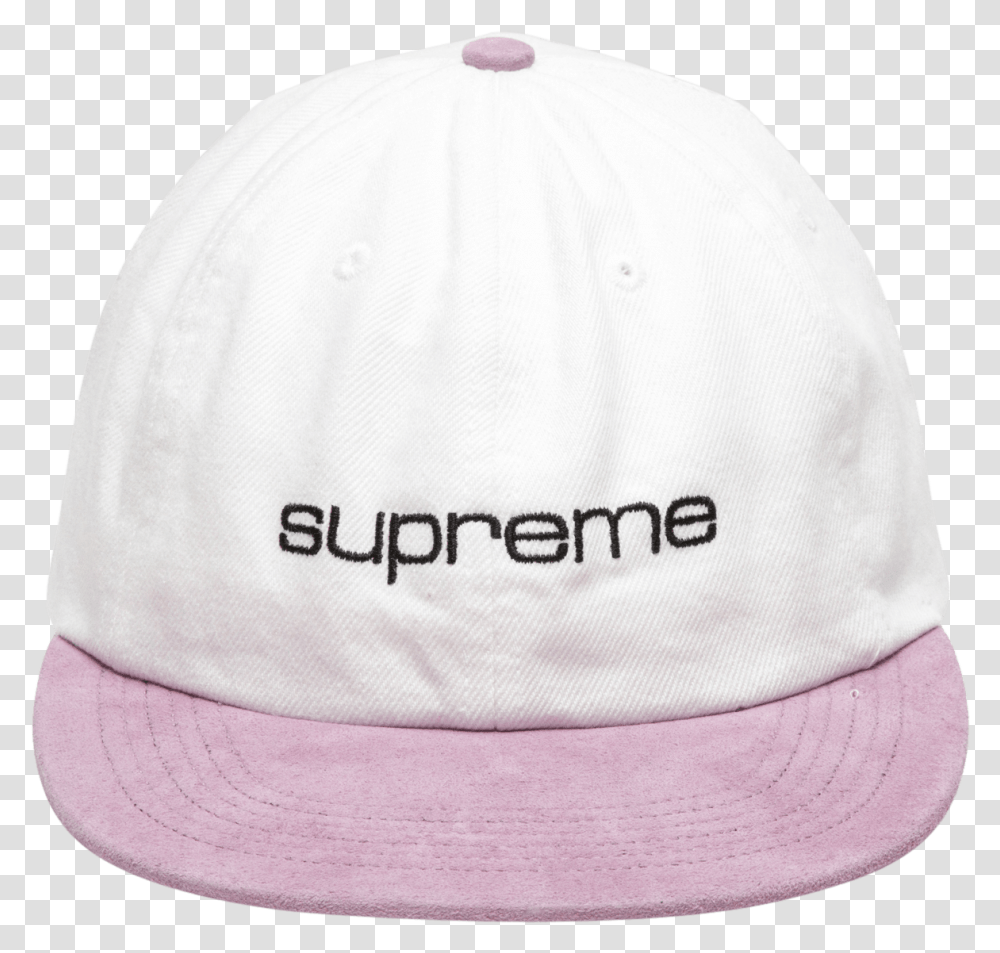 Supreme Denim Suede Compact Logo 6 Pan Ss Baseball Cap, Apparel, Hat, Sun Hat Transparent Png