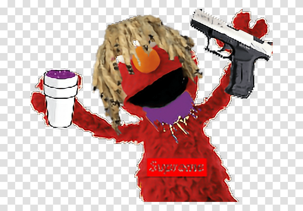 Supreme Elmo Sesame Street Characters, Person, Human, Advertisement, Poster Transparent Png