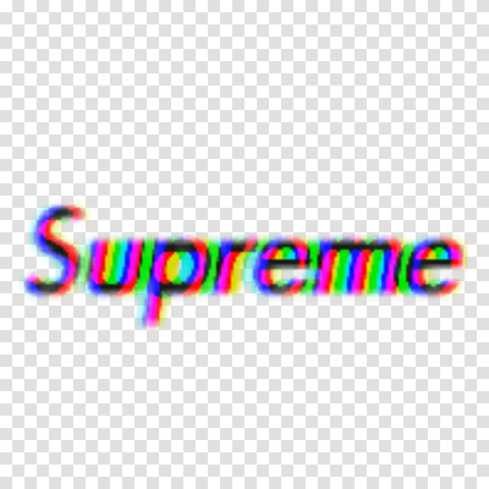 Supreme Glitch Effect Tumblr Aesthetic Sticker Blac, Word, Logo Transparent Png