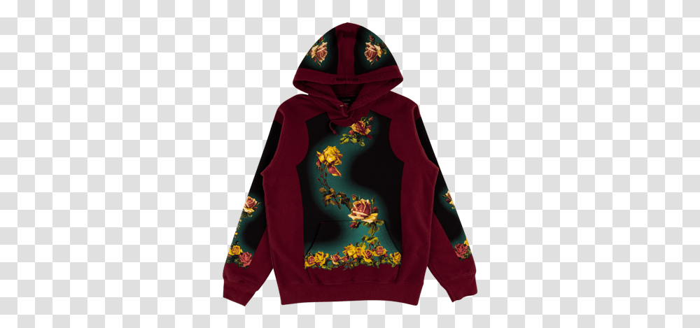Supreme Jpg Floral Print Hoodie Ss Supreme Star Zip Up Sweatshirt, Apparel, Sweater, Long Sleeve Transparent Png