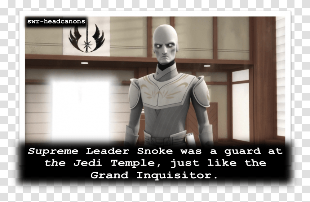 Supreme Leader Snoke Was A Guard At The Jedi Temple Inquisitor As A Jedi, Person, Human, Apparel Transparent Png