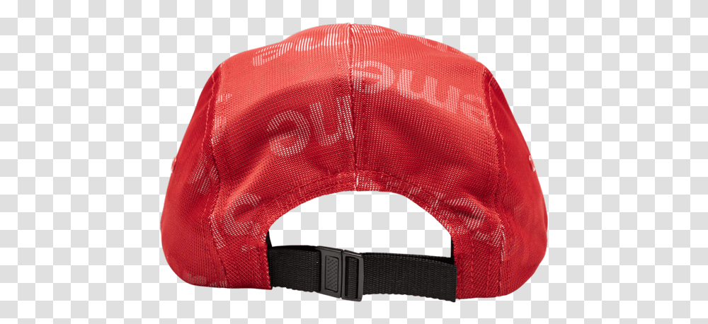 Supreme Lenticular Logo Camp Cap Red Mesh, Clothing, Apparel, Hat, Baseball Cap Transparent Png