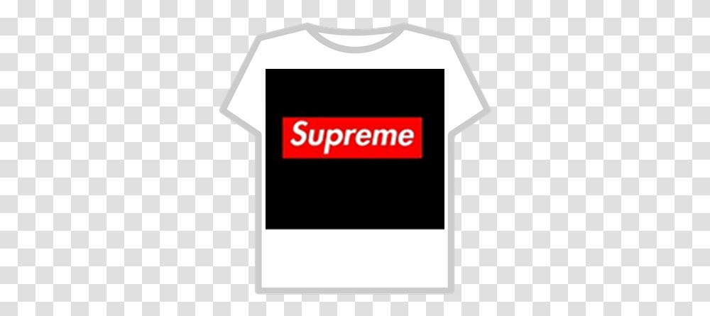 Supreme Logo Black Background Supreme, Clothing, Apparel, Shirt, T-Shirt Transparent Png