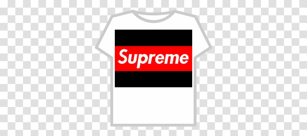 Supreme Logo Supreme Logo Roblox T Shirt, Clothing, Text, Label, First Aid Transparent Png