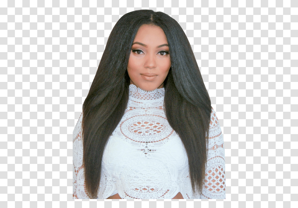 Supreme Luxury Virgin Mongolian Kinky Straight Kinky Straight Sew In No Leave Out, Person, Sleeve, Face Transparent Png