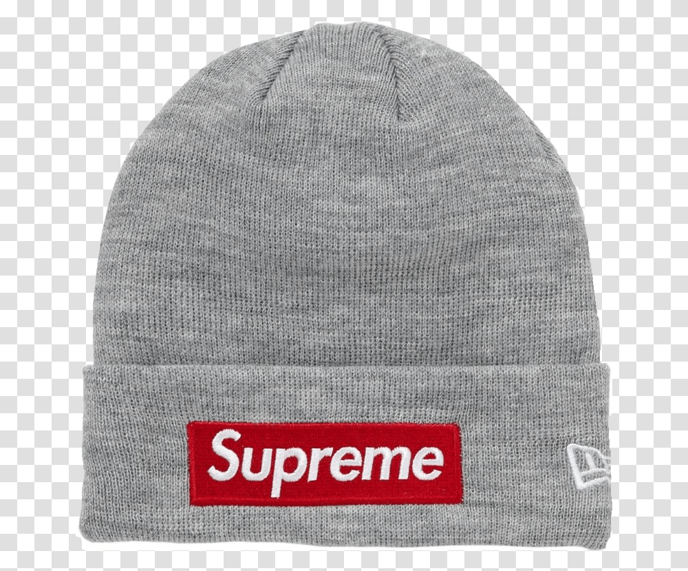 Supreme New Era Box Logo Beanie, Apparel, Cap, Hat Transparent Png