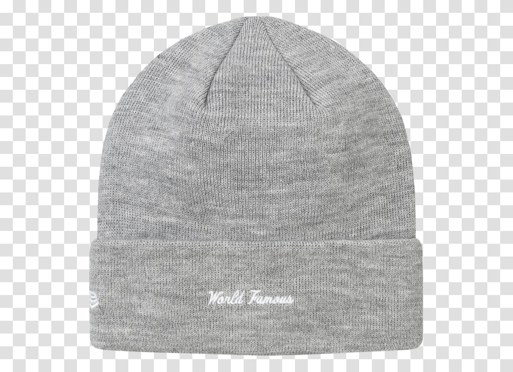 Supreme New Era Box Logo Beanie Heather Grey Knit Cap, Apparel, Rug, Hat Transparent Png
