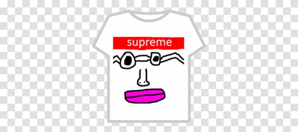 Supreme Patty W Clout Goggles Roblox Clip Art, Text, First Aid, Clothing, Apparel Transparent Png