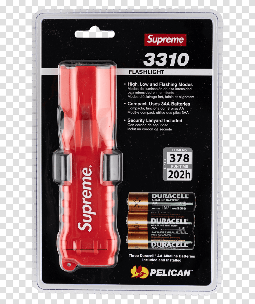 Supreme Pelican 3310pl Flashlight Ss Supreme, Fuse, Electrical Device, Brake, Flyer Transparent Png