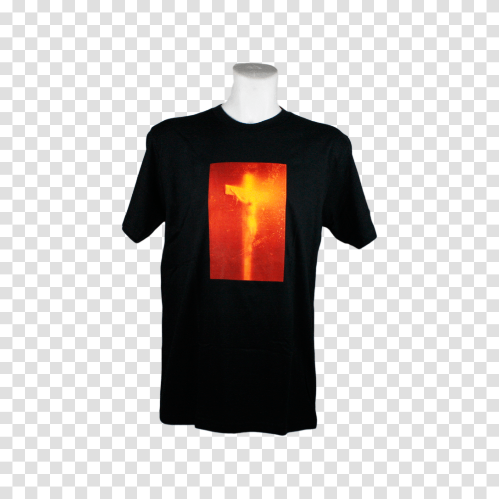 Supreme Piss Christ Tee Black Hypetrade, Apparel, Sleeve, Long Sleeve Transparent Png