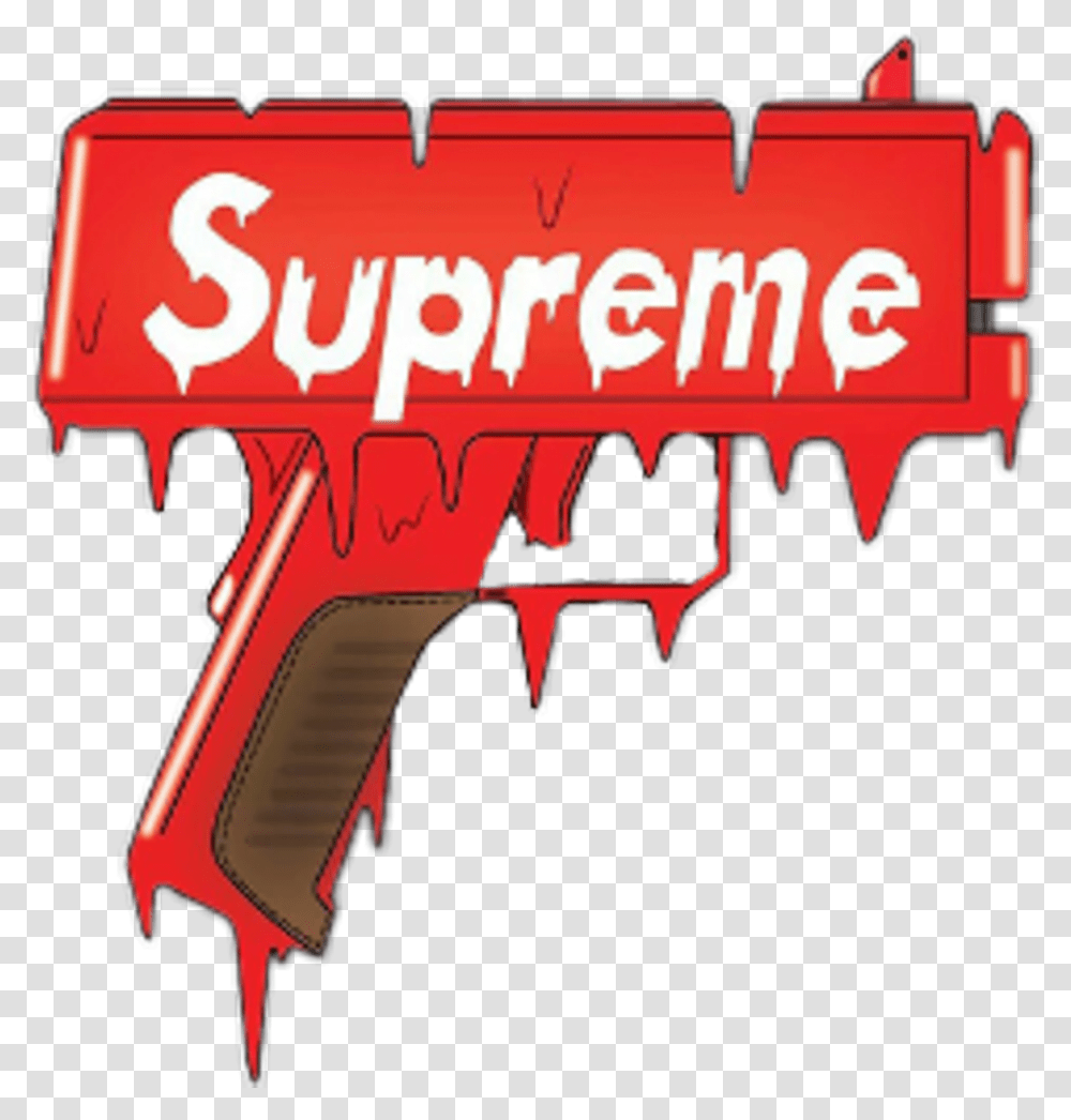 Supreme Pistola Logo Supreme Hd, Toy, Weapon, Weaponry, Gun Transparent Png