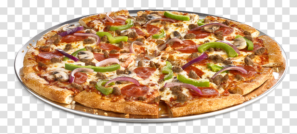 Supreme Pizza, Food, Dish, Meal, Nachos Transparent Png