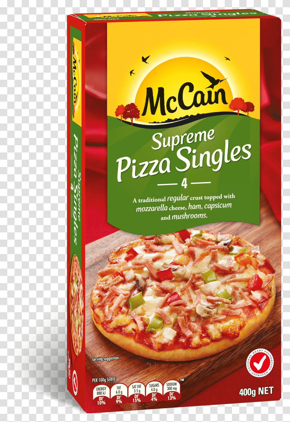 Supreme Pizza Singles G Clipart Mccain Pizza Slices Transparent Png