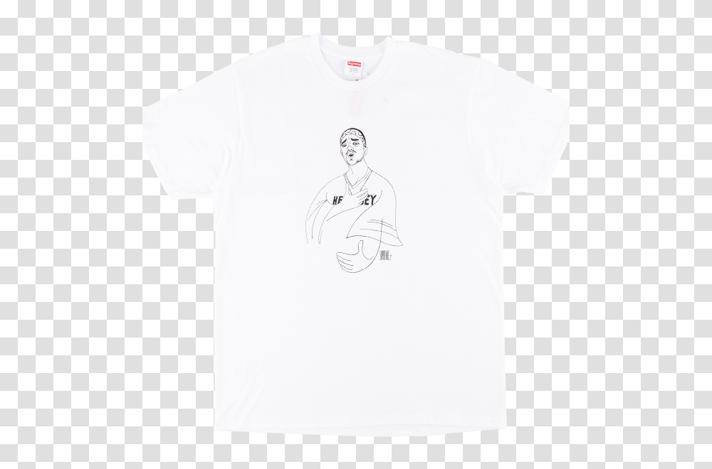 Supreme Prodigy Tee Shirt, Apparel, T-Shirt, Person Transparent Png