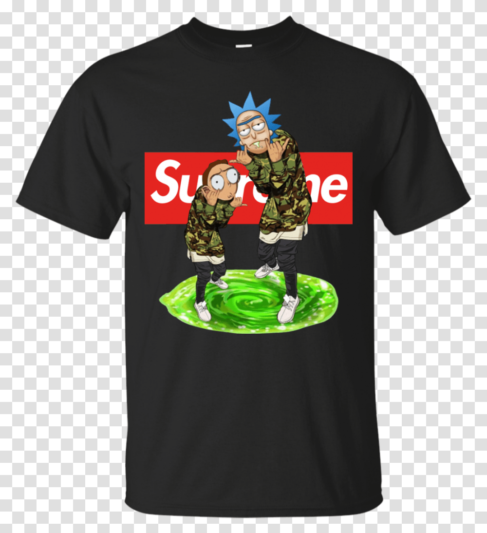 Supreme Rick And Morty, Apparel, T-Shirt, Person Transparent Png