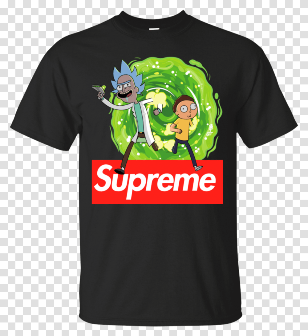 Supreme Rick And Morty Shirt Supreme Rick And Morty, Apparel, T-Shirt, Sleeve Transparent Png