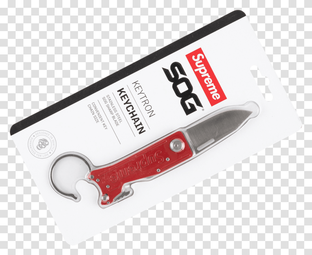 Supreme Sog Keytron Folding Knife Fw Supreme, Wrench Transparent Png