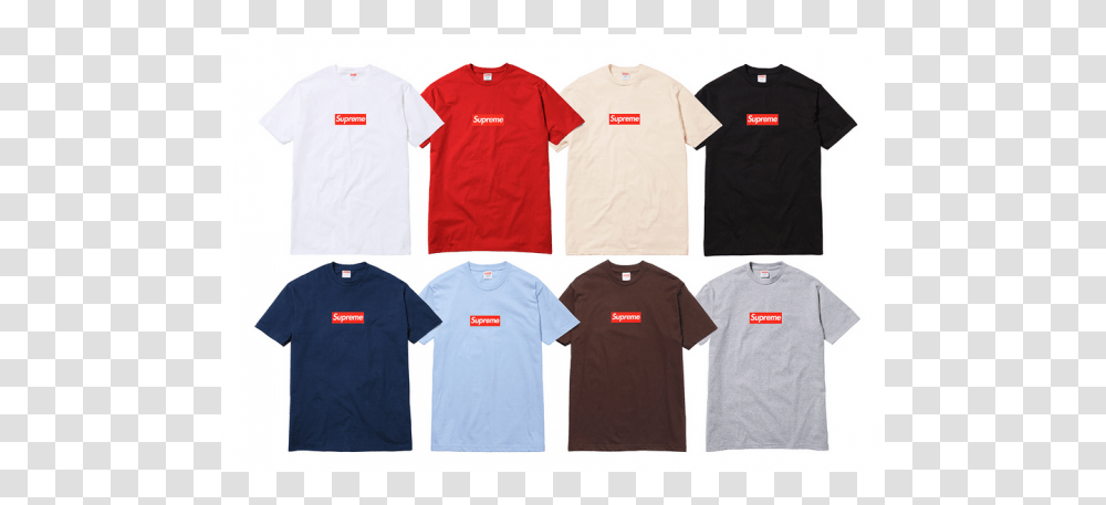 Supreme T Shirt Collection, Apparel, T-Shirt, Person Transparent Png